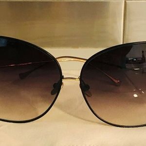 Dita Bluebird Gold Frame Sunglasses Gray Gradient